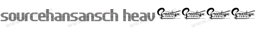 sourcehansansch heav字体转换